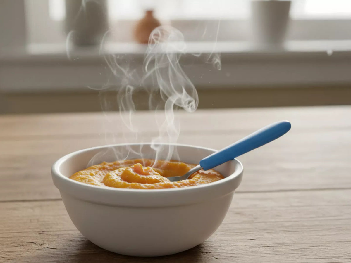 Die optimale Babybrei Temperatur: So stellst du sie sicher