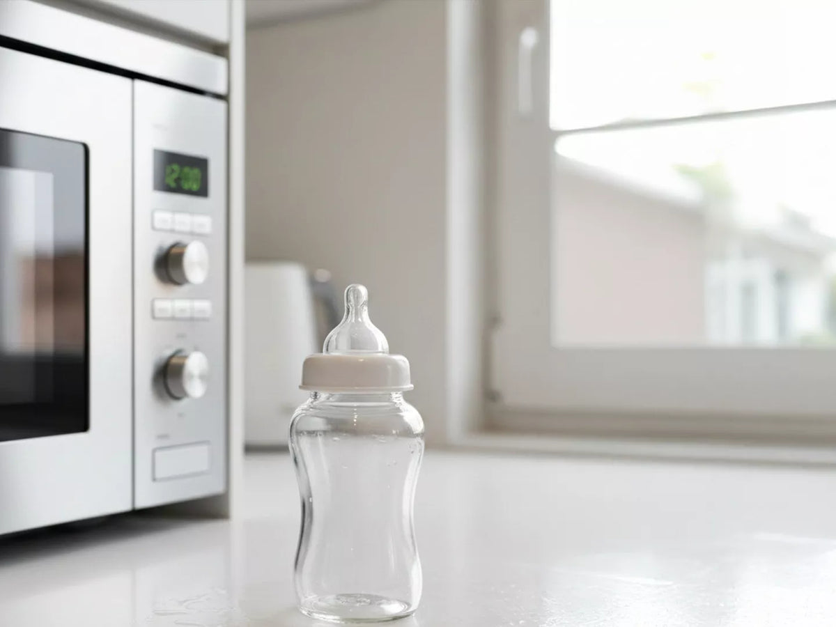 Babyflaschen sterilisieren in der Mikrowelle: Gute Idee?