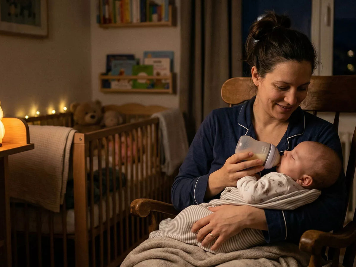 Fläschchen vorbereiten für die Nacht: Für stressfreie Fütterpausen