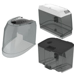 Das Baby Brezza.de Bottle Washer Pro – 3-teiliges Ersatzset bietet optimale Reinigungseffizienz für Ihre Kaffeemaschine mit drei transparenten Wassertanks: geschwungen, rechteckig mit weißem Deckel und quadratisch mit schwarzem Deckel. So wird jede Tasse perfekt gebrüht. - product thumbnail