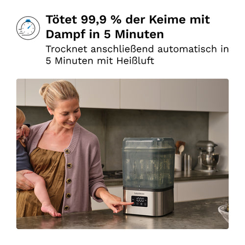 SuperQuick 10-min Sterilizer Dryer: Automatischer Babyflaschen Sterilisator - product thumbnail
