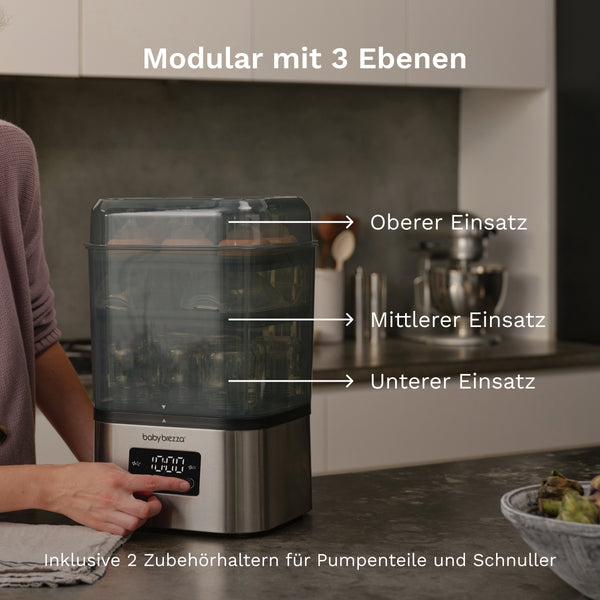 SuperQuick 10-min Sterilizer Dryer: Automatischer Babyflaschen Sterilisator - product thumbnail