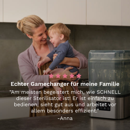 SuperQuick 10-min Sterilizer Dryer: Automatischer Babyflaschen Sterilisator - product thumbnail