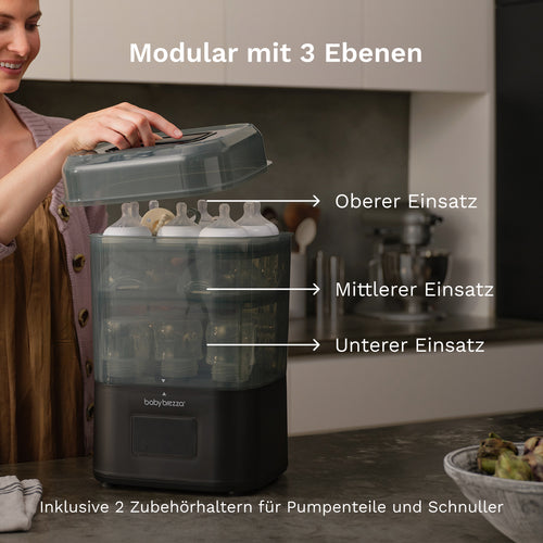SuperQuick 10-min Sterilizer Dryer: Automatischer Babyflaschen Sterilisator - product thumbnail